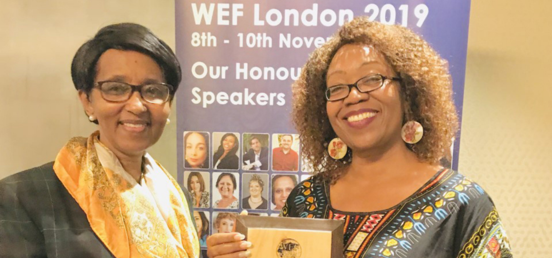 Cecilia (Thembi) Silundika was presented with the Women Economic Forum’s (WEF) ‘Iconic Women Creating a Better World for All’ award 